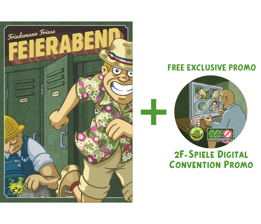 Finishing Time (+ free exclusive promo!) for use with the board game Feierabend, Finishing Time, Spring Sale, sold at the BoardGameGeek Store